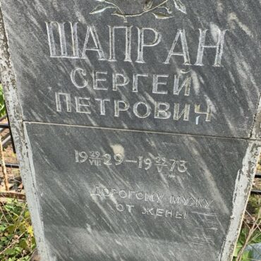 Шапран Сергей Петрович