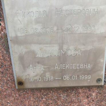 Анисимова Анна Алексеевна