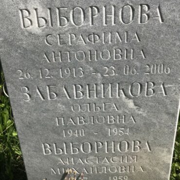 Забавникова Ольга Павловна