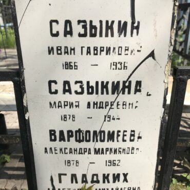 Сазыкина Мария Андреевна