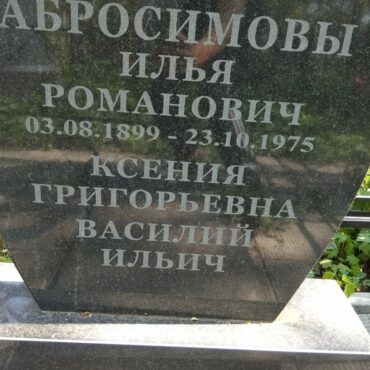 Абросимов Василий ИльичАбросимов Василий Ильич