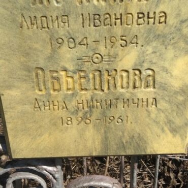 Объедкова Анна Никитична